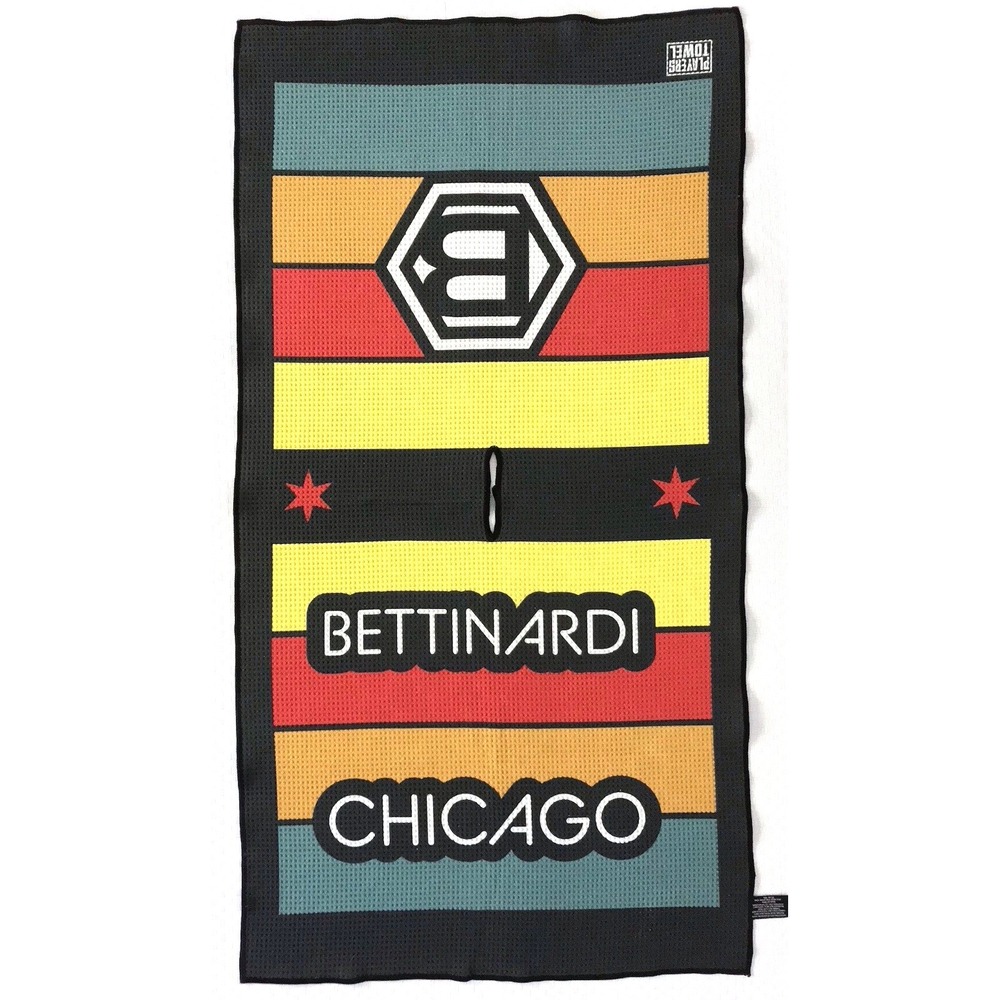 Bettinardi Chicago Striped Hex B Hive Player Golf Club Towel